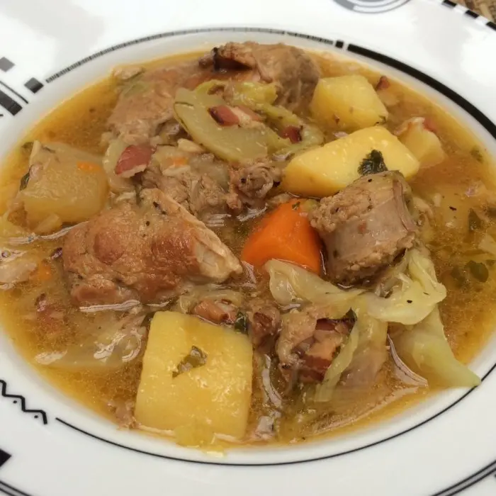 Coddled pork with cider