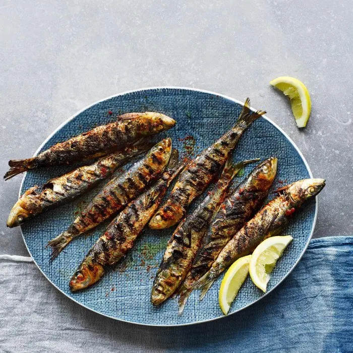 Grilled Portuguese sardines